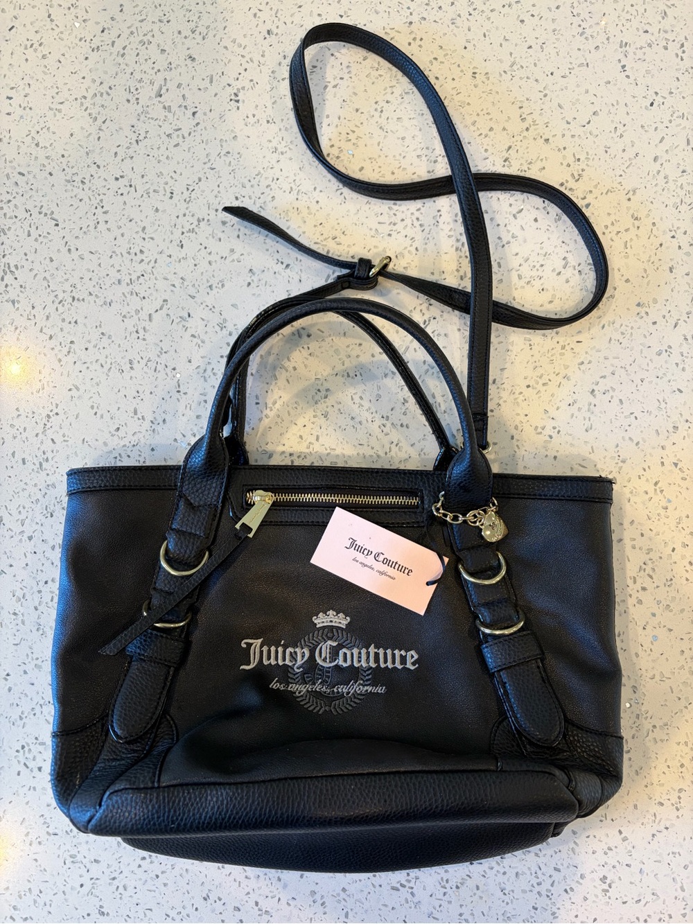 Juicy Couture Black Leather Bag